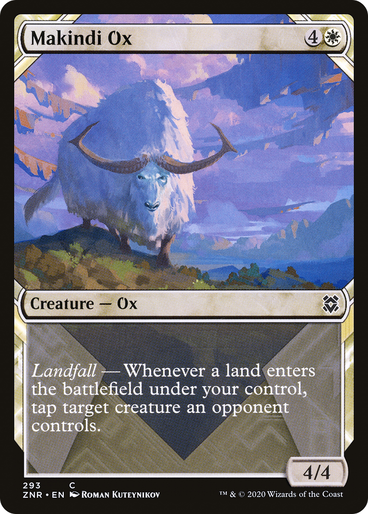 Makindi Ox (Showcase) (ZNR-293)  Foil - Zendikar Rising