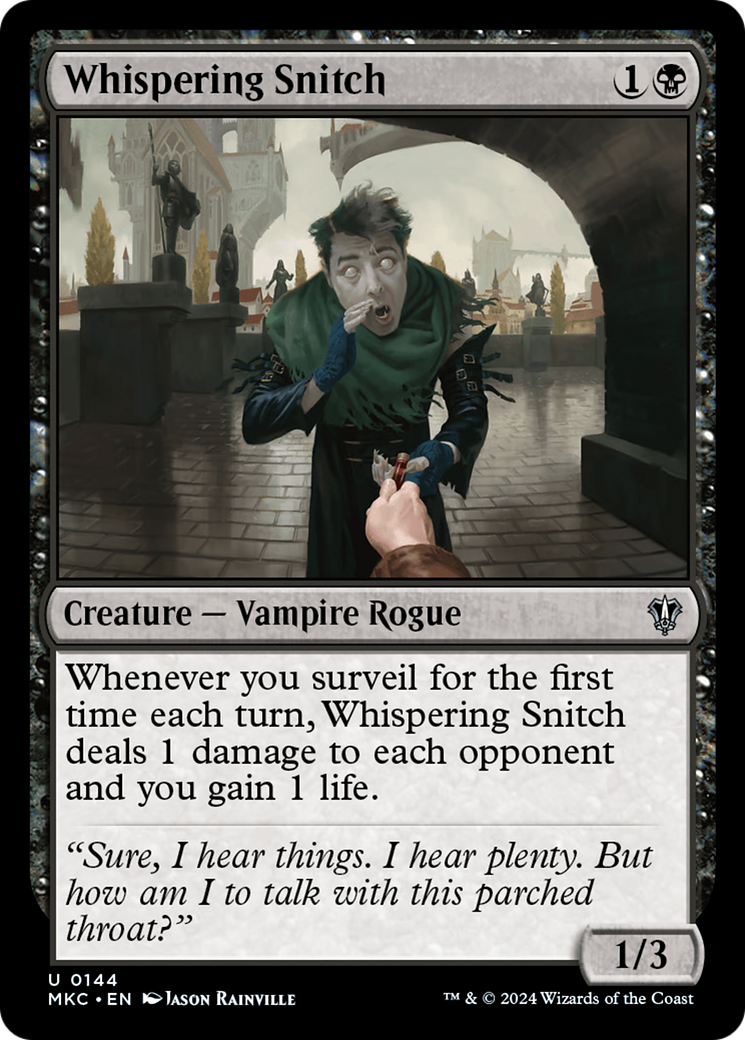 Whispering Snitch (MKC-144)  - Murders at Karlov Manor Commander