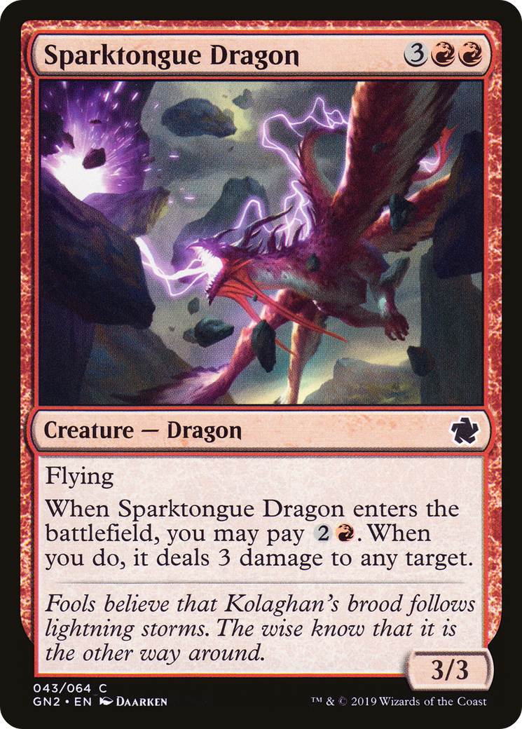 Sparktongue Dragon (GN2-043)  - Game Night 2019
