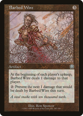 Barbed Wire (MMQ-287)  Foil - Mercadian Masques