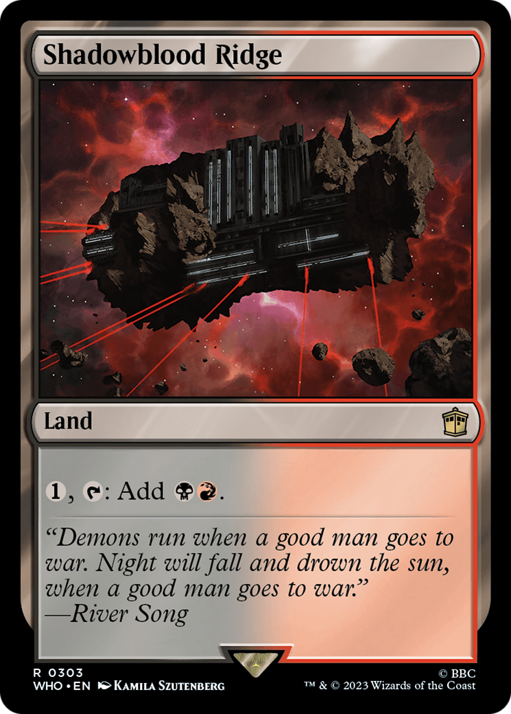 Shadowblood Ridge (WHO-303)  Foil - Doctor Who