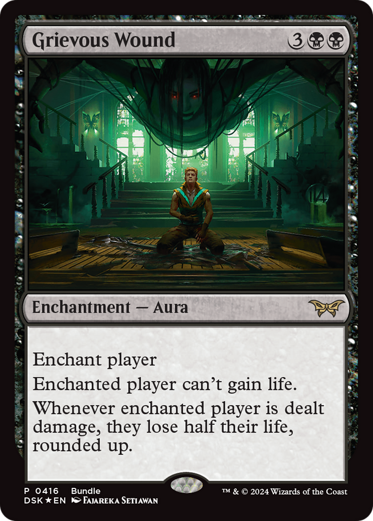 Grievous Wound (DSK Bundle) (UMP-416)  Foil - Duskmourn: House of Horror