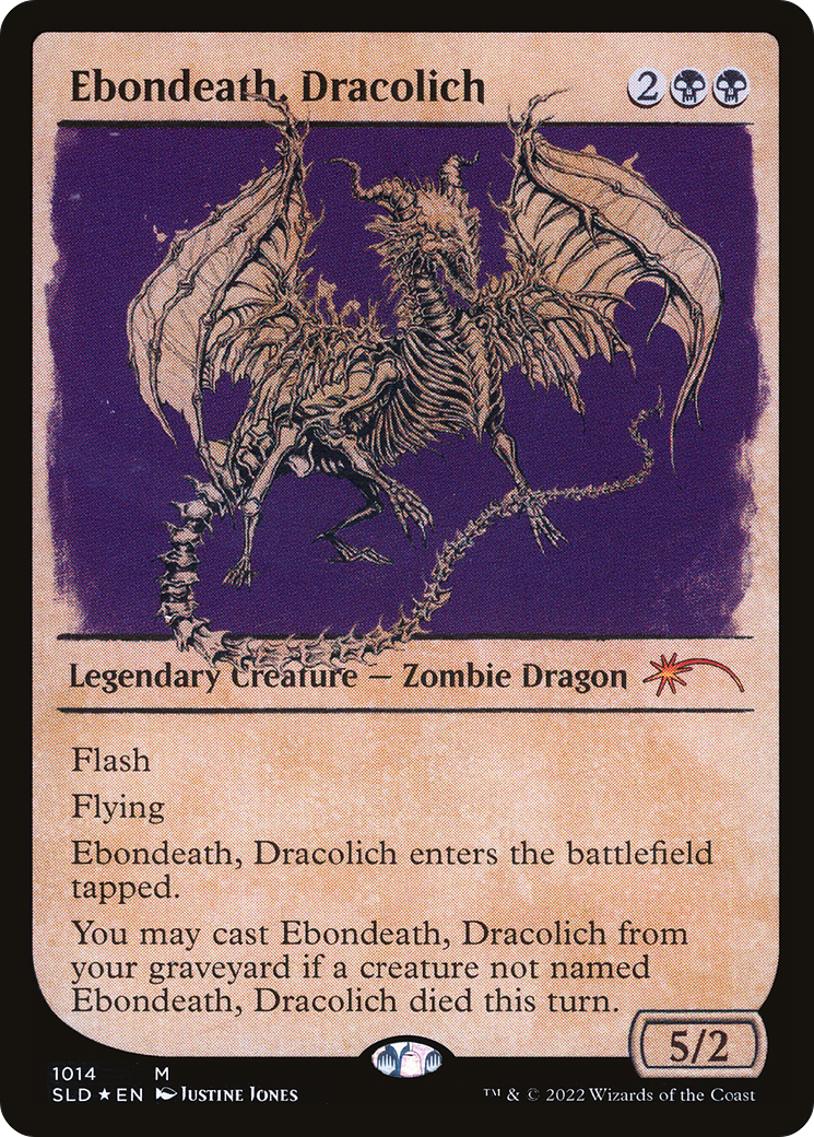 Ebondeath, Dracolich (Showcase) (SLD-1014)  Foil - Secret Lair Drop: (Showcase)