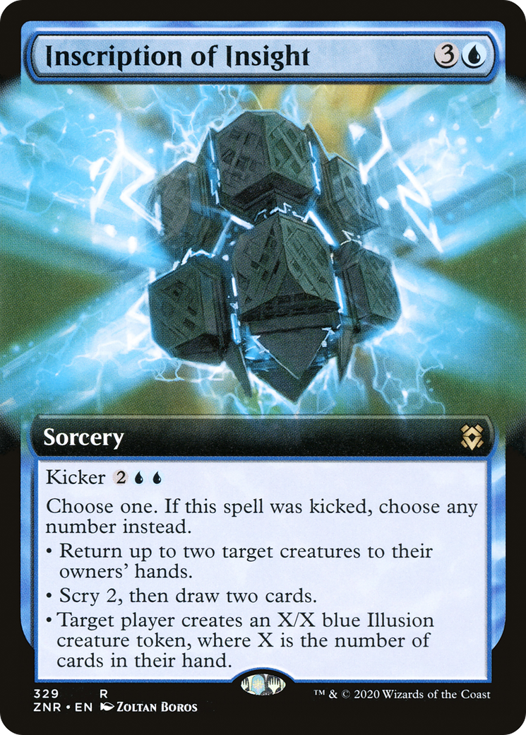 Inscription of Insight (Extended Art) (ZNR-329)  - Zendikar Rising