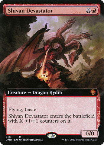 Shivan Devastator (Extended Art) (DMU-410)  Foil - Dominaria United: (Extended Art)