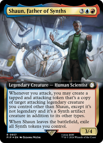Shaun, Father of Synths (Extended Art) (Surge Foil) (PIP-957) - Fallout: (Extended Art) Foil