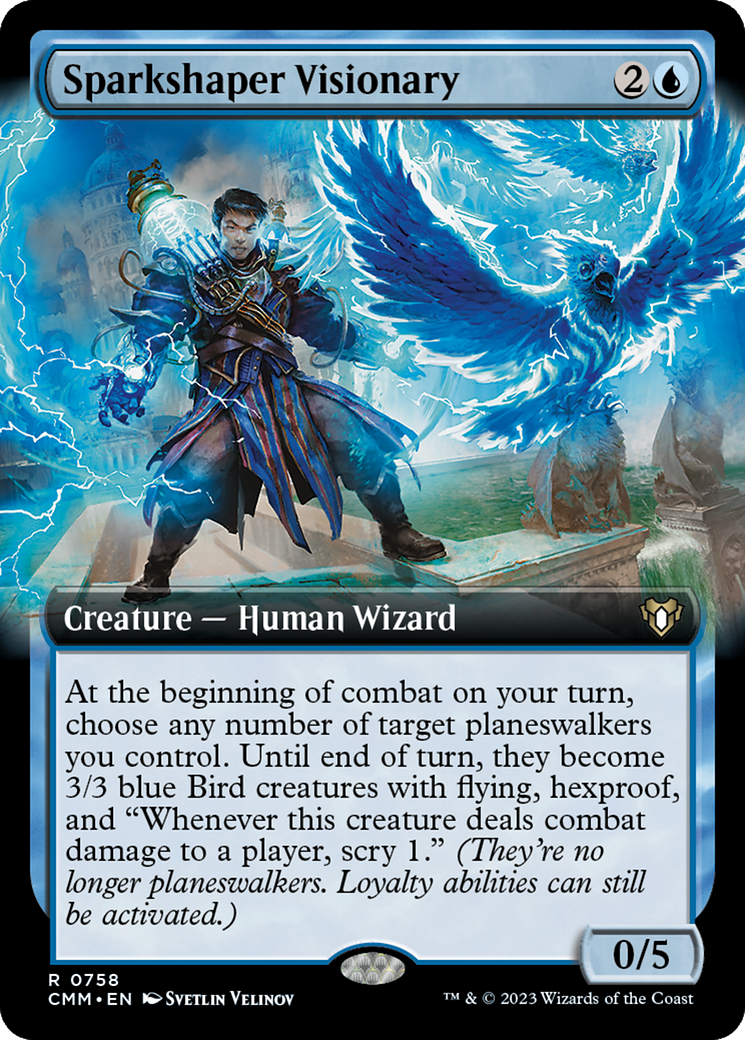 Sparkshaper Visionary (Extended Art) (CMM-758)  Foil - Commander Masters: (Extended Art)