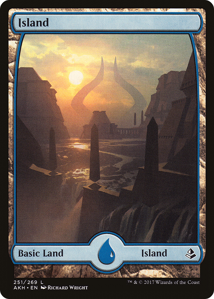 Island (251) - Full Art (AKH-251)  Foil - Amonkhet