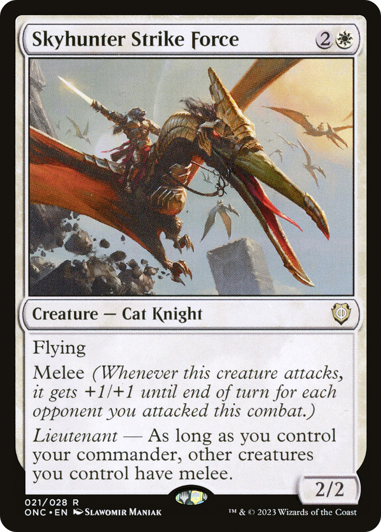 Skyhunter Strike Force (ONC-021)  Foil - Phyrexia: All Will Be One Commander
