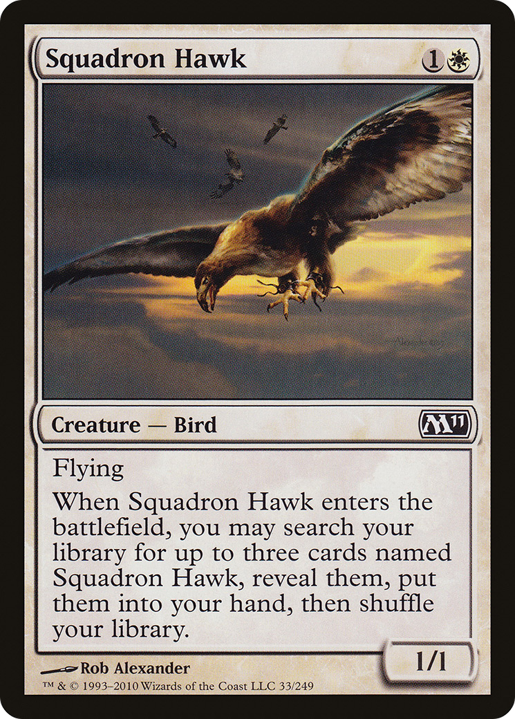 Squadron Hawk (M11-033)  Foil - Magic 2011