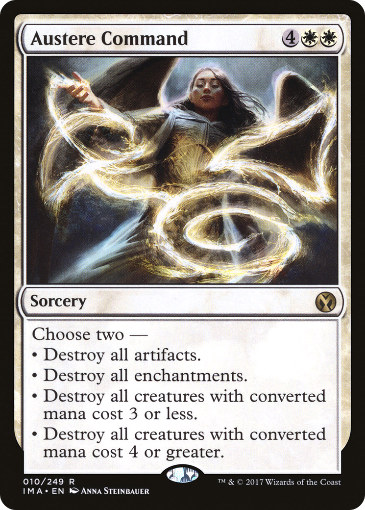 Austere Command (IMA-010)  Foil - Iconic Masters
