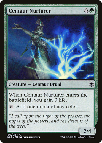 Centaur Nurturer (WAR-156)  Foil - War of the Spark