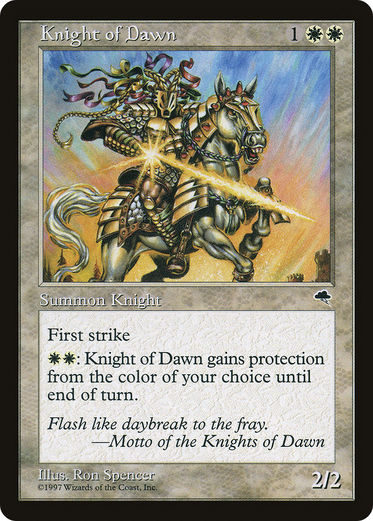 Knight of Dawn (TMP-026)  - Tempest