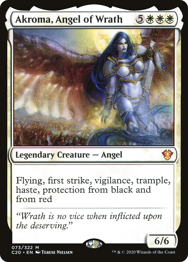 Akroma, Angel of Wrath (C20-073)  - Commander 2020
