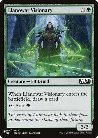 Llanowar Visionary (LIST-M21-193) - The List