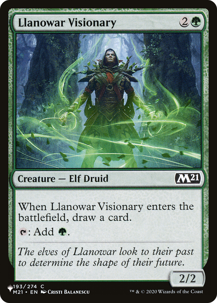 Llanowar Visionary (LIST-M21-193)  - The List