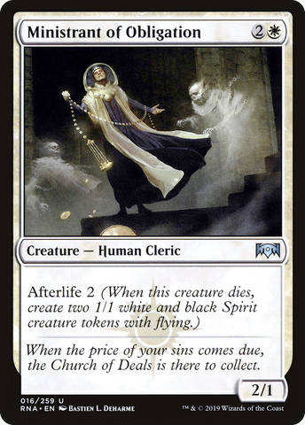Ministrant of Obligation (RNA-016)  - Ravnica Allegiance