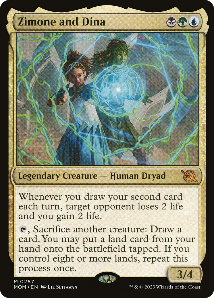 Zimone and Dina (MOM-257)  Foil - March of the Machine