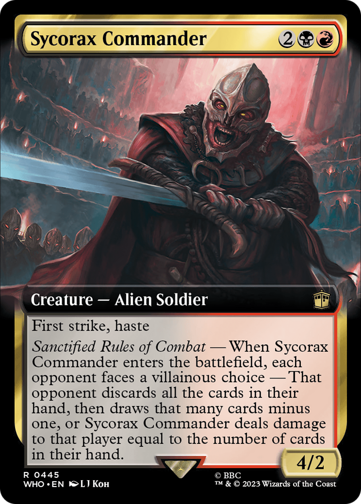 Sycorax Commander (Extended Art) (WHO-445)  - Doctor Who: (Extended Art)