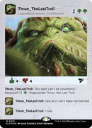 Thrun, the Last Troll (Rainbow Foil) (SLD-810) - Secret Lair Drop (Borderless) Foil
