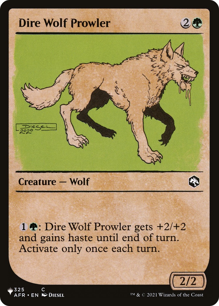 Dire Wolf Prowler (Showcase) (LIST-AFR-325)  - The List: (Showcase)