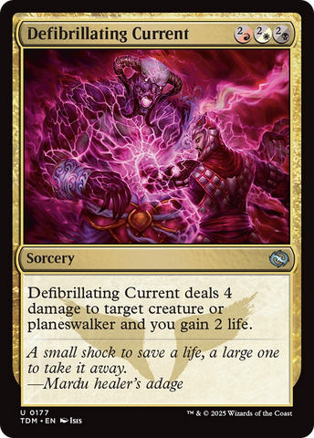 Defibrillating Current (TDM-177)  Foil - Tarkir: Dragonstorm