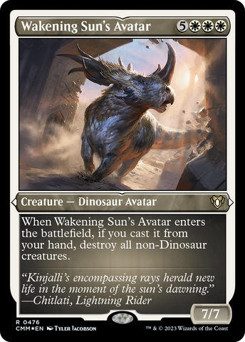 Wakening Sun's Avatar (CMM-476)  Etched Foil - Commander Masters