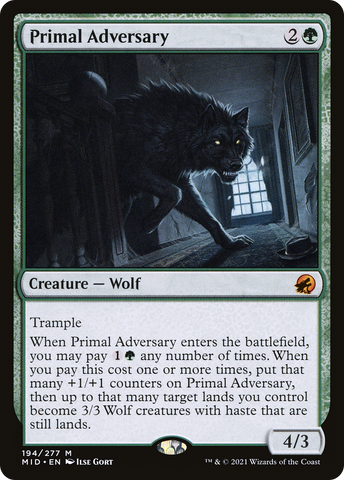 Primal Adversary (MID-194)  - Innistrad: Midnight Hunt