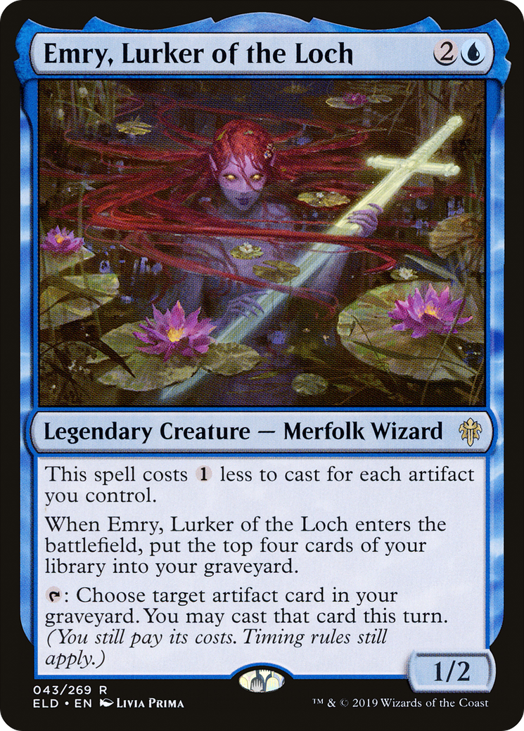 Emry, Lurker of the Loch (ELD-043)  Foil - Throne of Eldraine