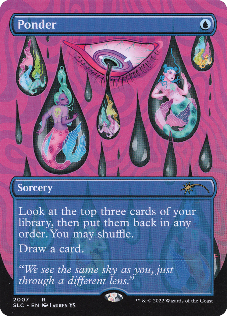 Ponder (SLC-2007)  Foil - Secret Lair Countdown Kit (Borderless)