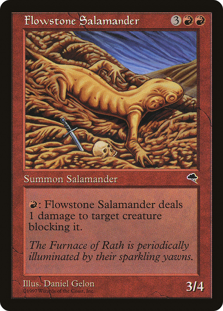 Flowstone Salamander (TMP-175)  - Tempest