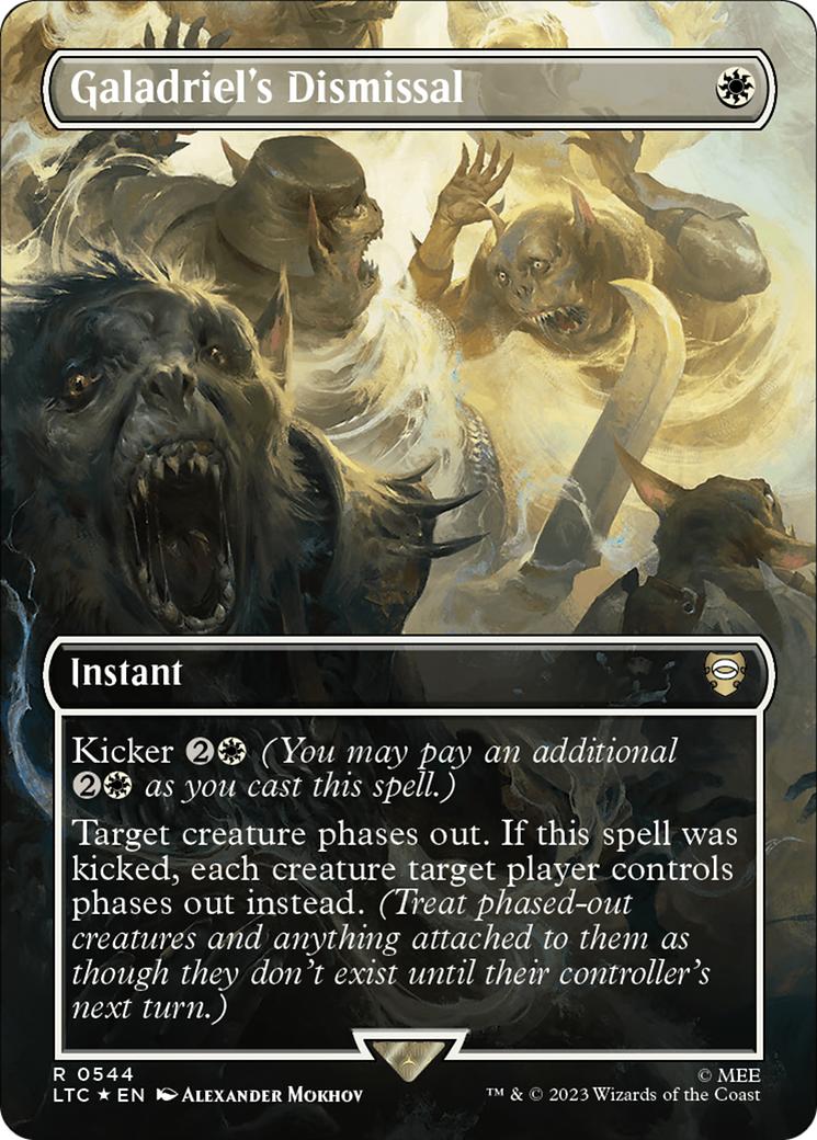 Galadriel's Dismissal (Borderless) (Surge Foil) (LTC-544)  Foil - Tales of Middle-earth Commander