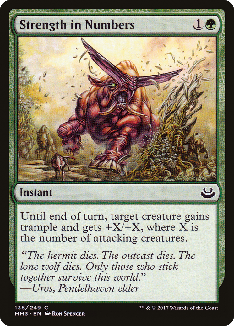Strength in Numbers (MM3-138)  - Modern Masters 2017