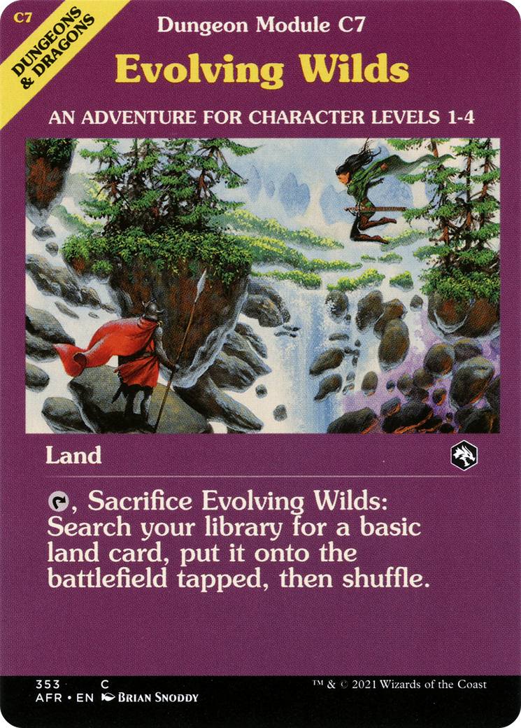 Evolving Wilds (Dungeon Module) (AFR-353)  Foil - Adventures in the Forgotten Realms: (Showcase)