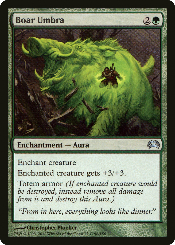 Boar Umbra (PC2-058)  - Planechase 2012