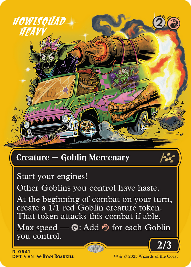 Howlsquad Heavy (Borderless) (First-Place Foil) (DFT-541)  Foil - Aetherdrift
