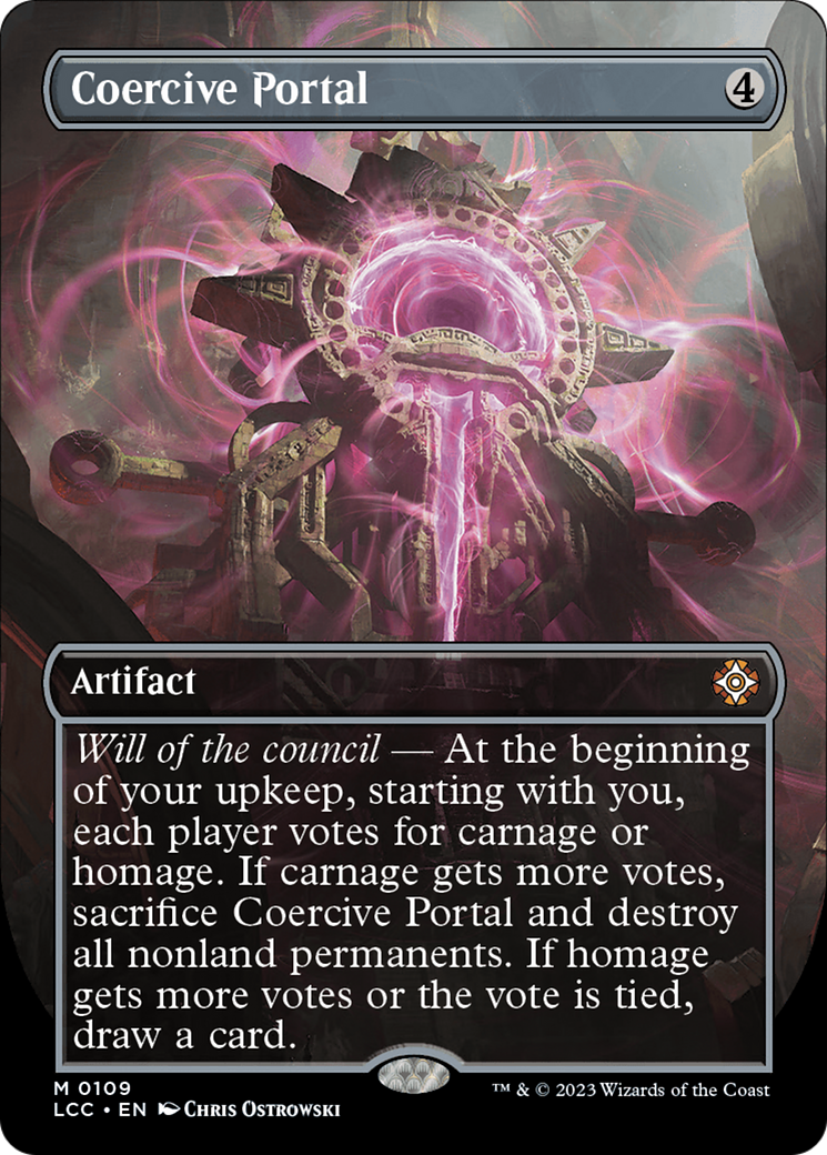Coercive Portal (Borderless) (LCC-109)  Foil - The Lost Caverns of Ixalan Commander