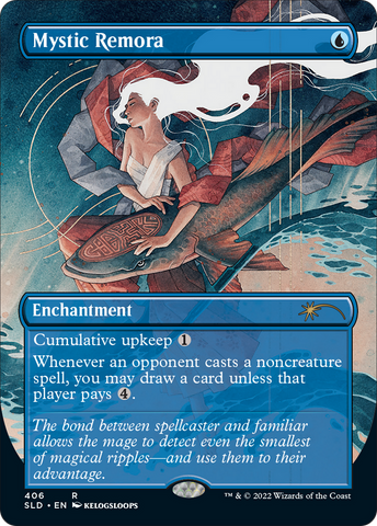 Mystic Remora (Borderless) (SLD-406)  Foil - Secret Lair Drop