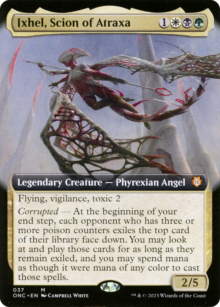 Ixhel, Scion of Atraxa (Extended Art) (ONC-037)  - Phyrexia: All Will Be One Commander: (Extended Art)