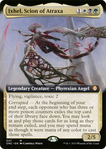 Ixhel, Scion of Atraxa (Extended Art) (ONC-037)  Foil - Phyrexia: All Will Be One Commander: (Extended Art)
