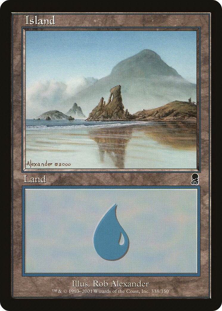 Island (338) (ODY-338)  Foil - Odyssey