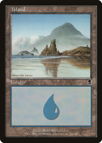 Island (338) (ODY-338)  Foil - Odyssey