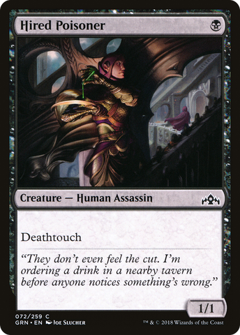 Hired Poisoner (GRN-072)  Foil - Guilds of Ravnica