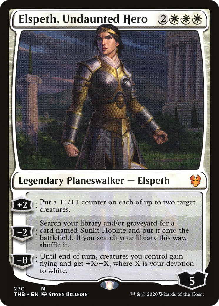 Elspeth, Undaunted Hero (THB-270)  Foil - Theros Beyond Death