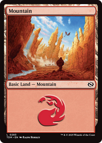 Mountain (0283) (TDM-283)  Foil - Tarkir: Dragonstorm