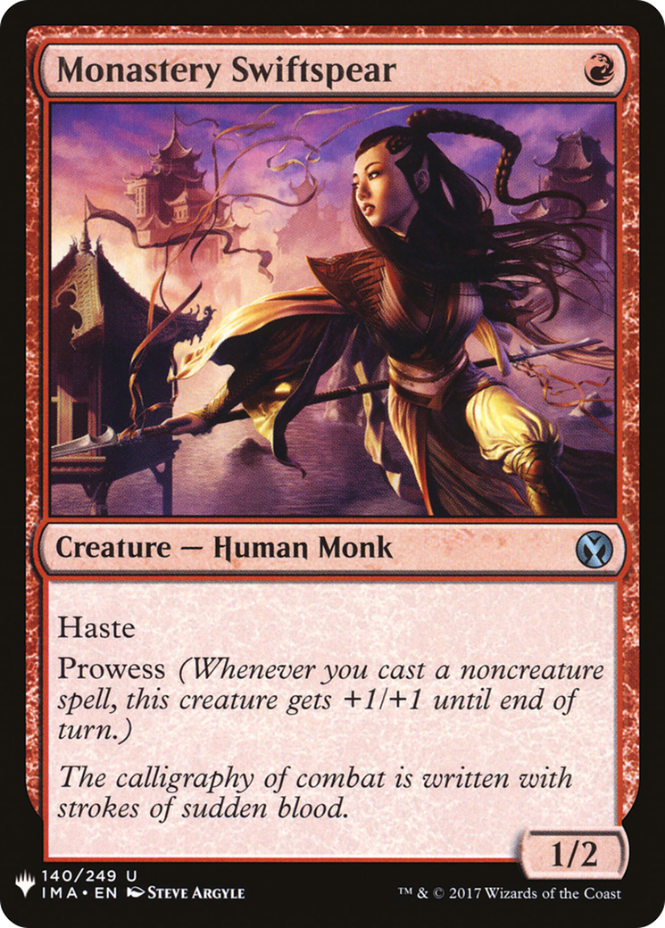 Monastery Swiftspear (LIST-IMA-140)  - The List
