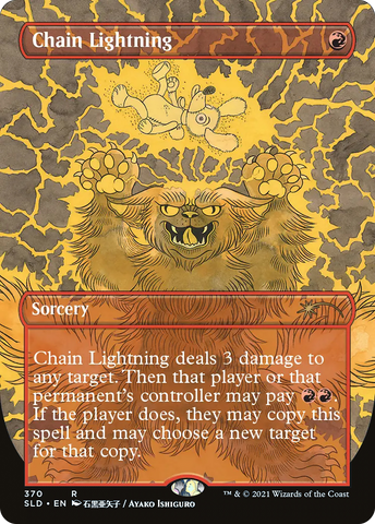 Chain Lightning (SLD-370)  - Secret Lair Drop (Borderless)