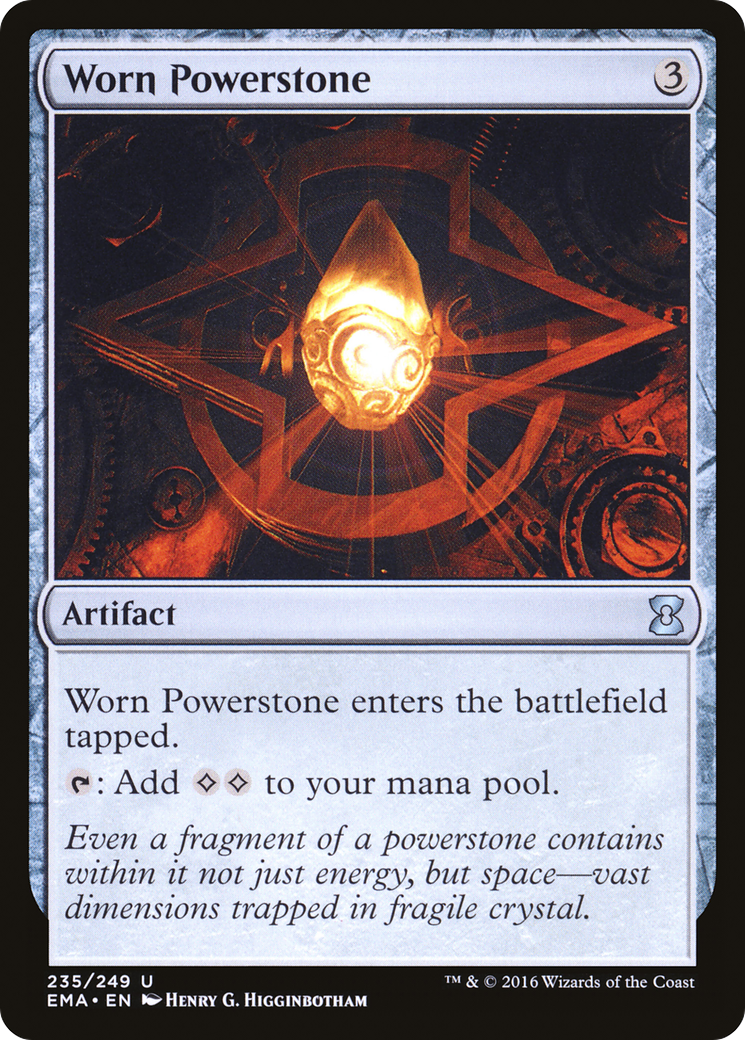 Worn Powerstone (EMA-235)  Foil - Eternal Masters