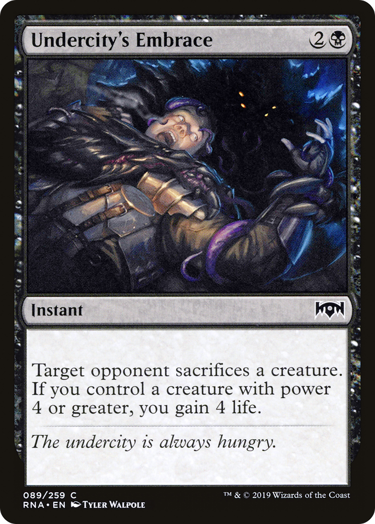 Undercity's Embrace (RNA-089)  Foil - Ravnica Allegiance