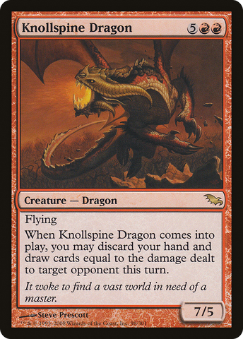Knollspine Dragon (SHM-098)  Foil - Shadowmoor